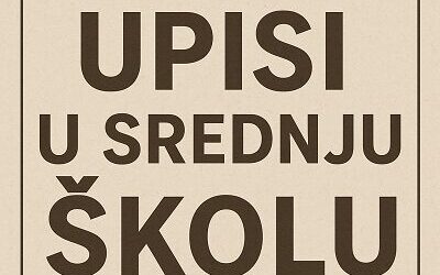 Obavijest za učenike 8. razreda: Upisi u srednju školu