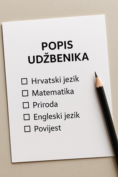 Popis udžbenika za školsku godinu 2025./2026.