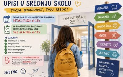 VAŽNO ZA OSMAŠE – PRIJAVE ZA SREDNJU ŠKOLU!